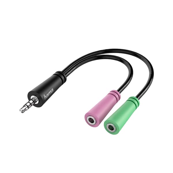 Hama Adapter Lyd 3.5 Hunn til 2x 3.5 Hann 0.15m