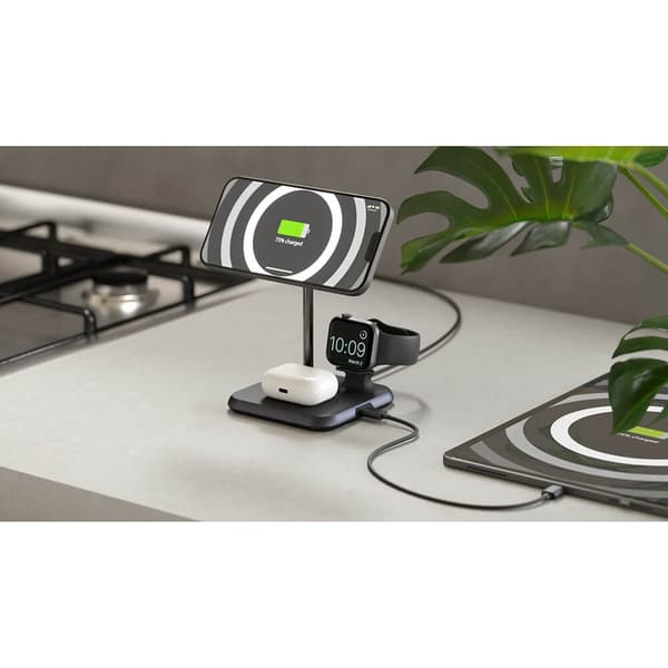 Zens Trådløs Lader 4-i-1 Magnetisk + Ur