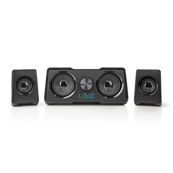 Nedis Gaming Speaker | Høyttalerkanaler: 2.2 | USB-Strøm | 3.5 mm Han | 48 W | LED | Volumkontroll