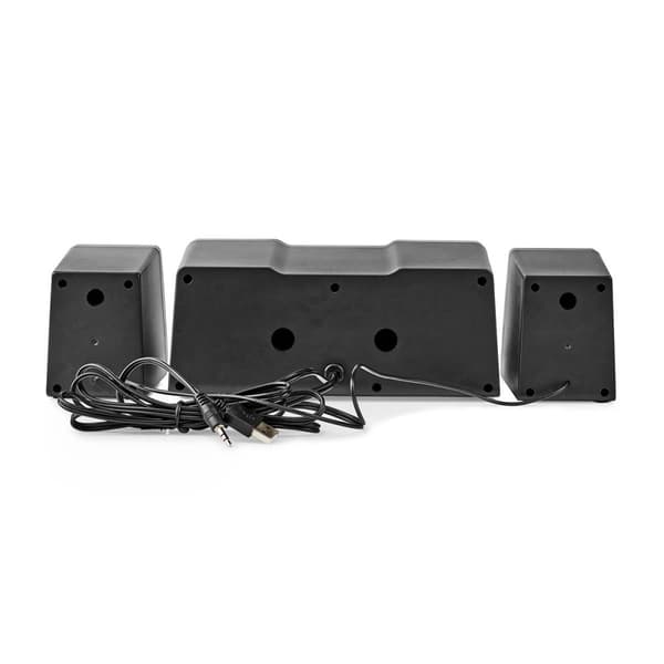 Nedis Gaming Speaker | Høyttalerkanaler: 2.2 | USB-Strøm | 3.5 mm Han | 48 W | LED | Volumkontroll