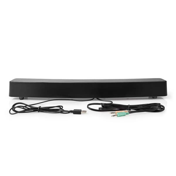 Nedis Gaming Højttaler | Højttalerkanaler: 2.0 | USB Drevet | 3.5 mm Hanstik | 30 W | LED | Volumenkontrol | Tilslutninger udgang: 1x 3.5 mm