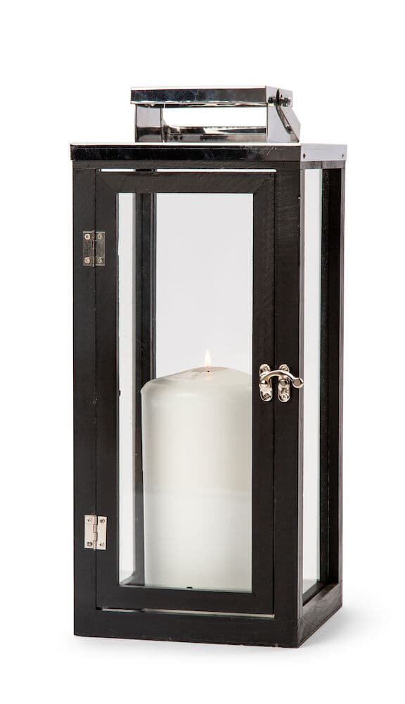 Orrefors Jernverk Lykt i furu, 40 cm, Svart