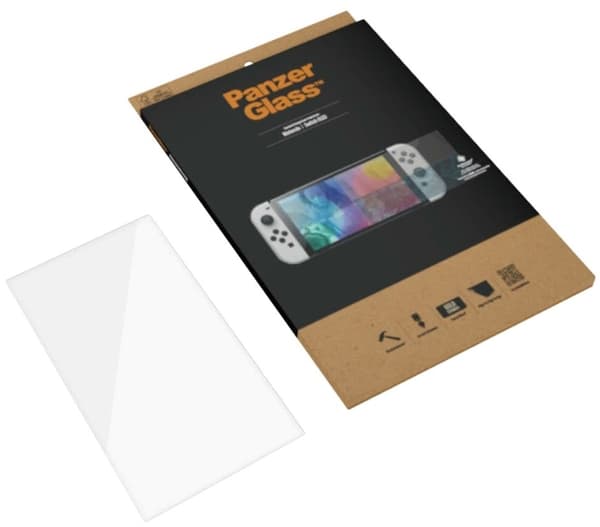 PanzerGlass - Skjermbeskyttelse for spillkonsoll - glass - krystallklar - for Nintendo Switch OLED
