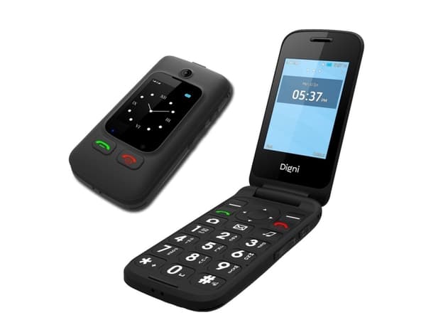 Digni Flip by eSTAR Clamshell Phone 2.4''+ 1.77" Juodas Svart, Röd