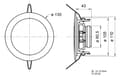 Miniatyrbild 3 av 4: Visaton DL 10 - 8 Ohm - 10 cm (4") takmonterad högtalare