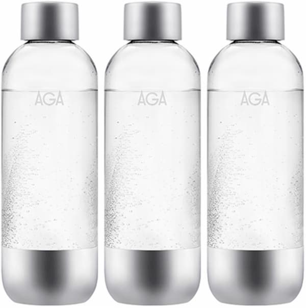 3-pack AGA AQVIA Stål 1L, PET-flaska 3-pack AGA AQVIA Stål 1L, PET-flaska