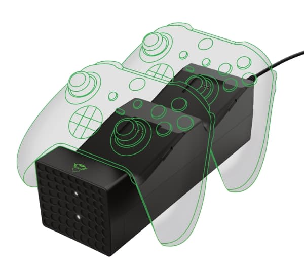 Trust 24177, Xbox Series X, Latausjalusta, Musta, USB Type-C, 1 kpl, 42 mm