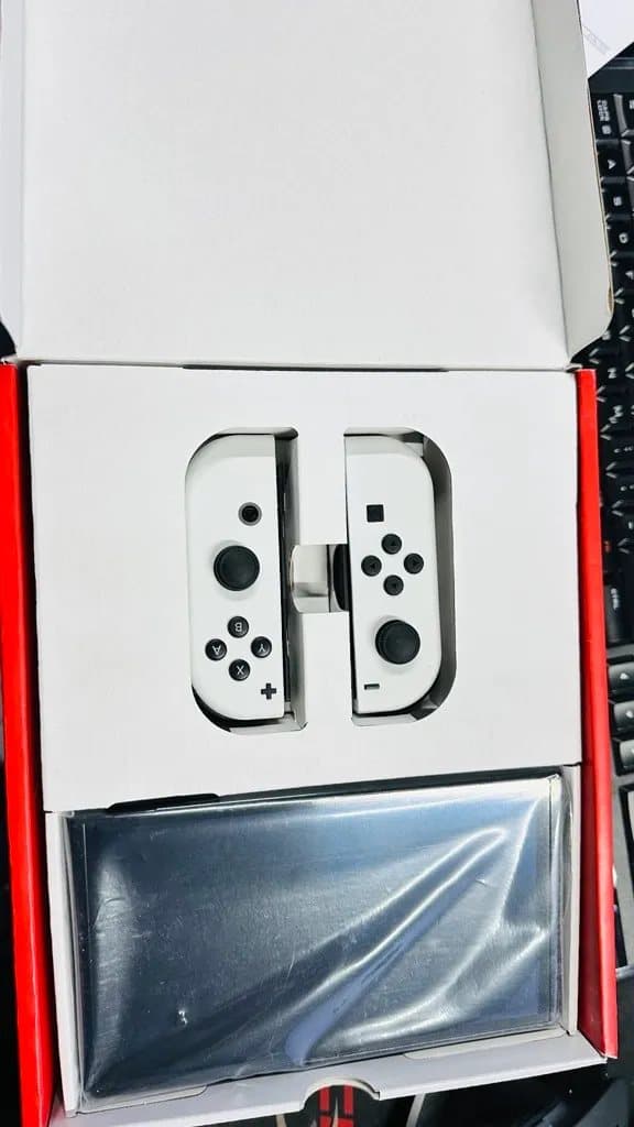 Nintendo Switch with Neon Blue and Neon Red Joy-Con - Spillkonsoll - Full HD - svart, neonrød, neonblå