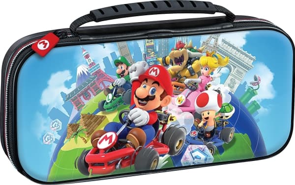 Hori 663293112074, Veske beholder, Nintendo, Sort, Gjennomsiktig, Nintendo Switch, Nintendo Switch Lite, Ripebestandig, Glidelås