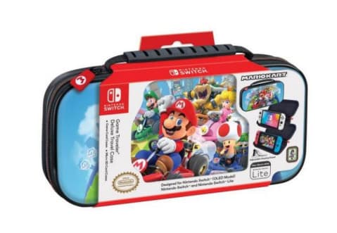 Hori 663293112074, Veske beholder, Nintendo, Sort, Gjennomsiktig, Nintendo Switch, Nintendo Switch Lite, Ripebestandig, Glidelås