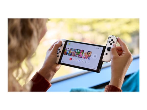 Nintendo Switch OLED - Spelkonsol - 1080p (Full HD) - vit