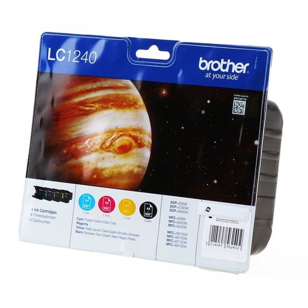 Brother Blekk Multipak LC1240VALBPDR LC-1240 Svart Cyan Magenta Gul