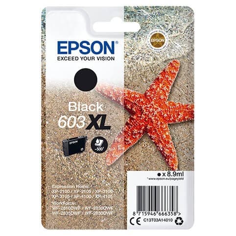 EPSON Bläck C13T03A14010 603XL Svart, Sjöstjärna