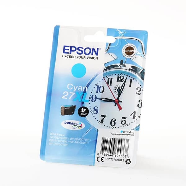 EPSON Blekk C13T27124012 27XL Cyan Alarm Clock