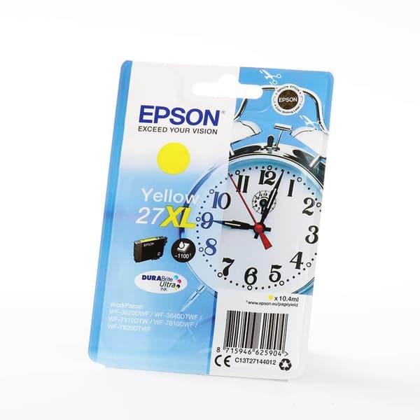 EPSON Bläck C13T27144012 27XL Gul, Väckarklocka