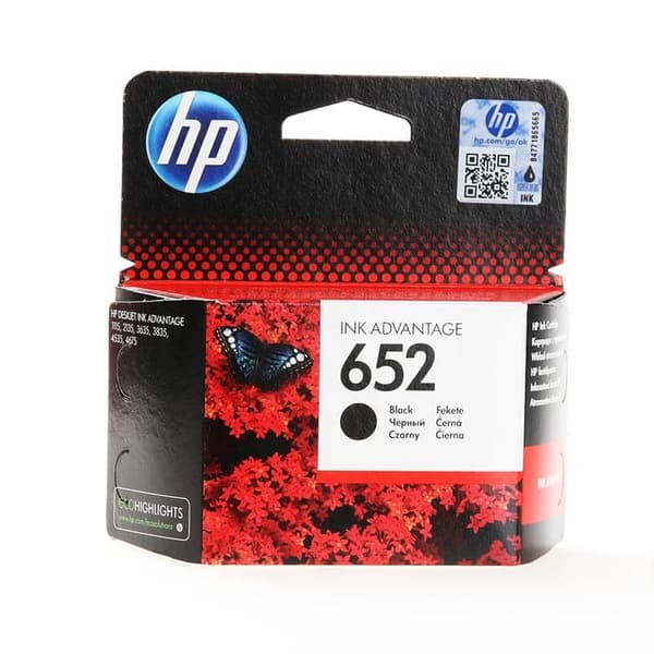 HP Bläck F6V25AE 652 Svart