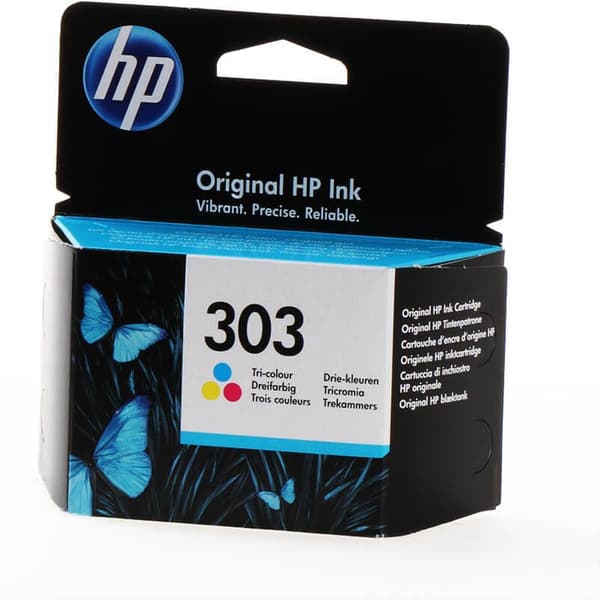 HP Blæk T6N01AE 303 Tri-colour Cyan Magenta Gul