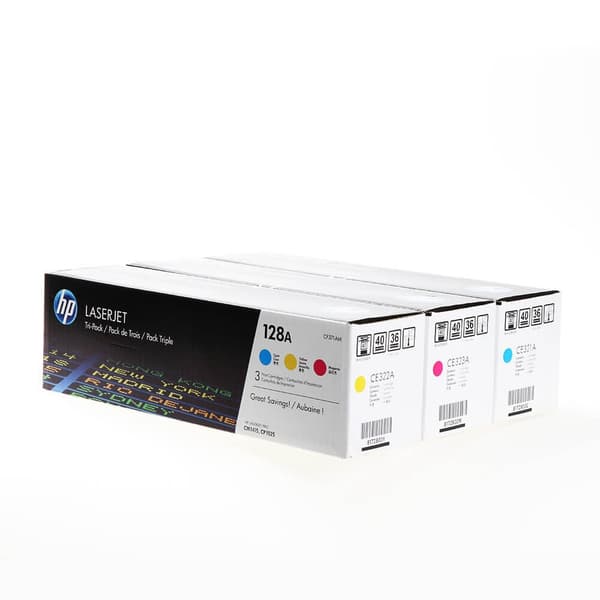 HP Toner CF371AM 128A Farve Cyan Magenta Gul