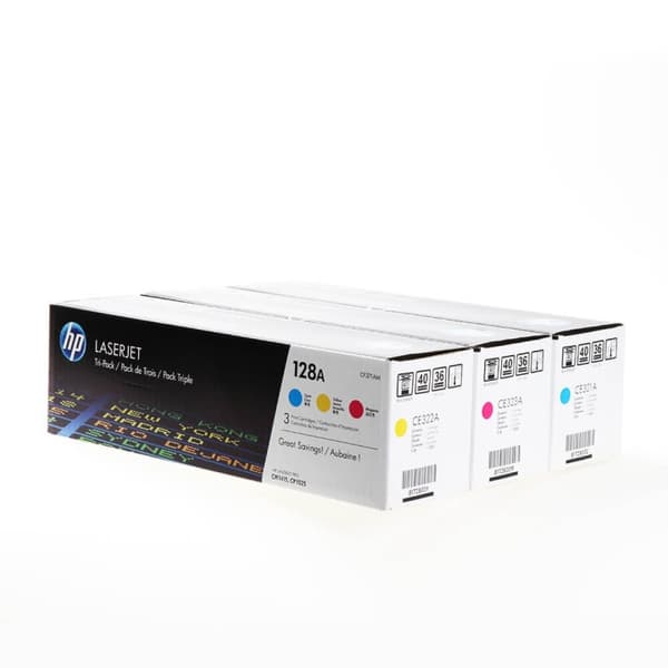 HP Toner CF371AM 128A Farve Cyan Magenta Gul