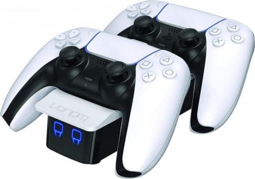 Venom Twin Docking Station - Laddningsställ - 3 utdatakontakter (USB, 2 st. dockningsanslutning) - på kabel: USB-C - för Sony DualSense