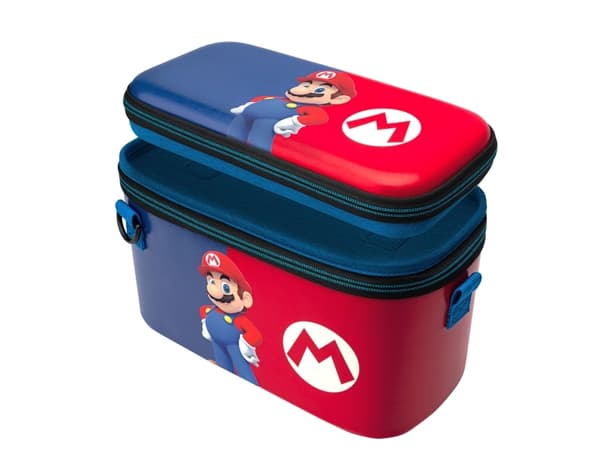 PDP Overnight, Hardshell case -kotelo, Nintendo, Musta, Sininen, Nintendo Switch, Nintendo Switch Lite, Break resistant, Pudotuksenkestävä, Pölynkest