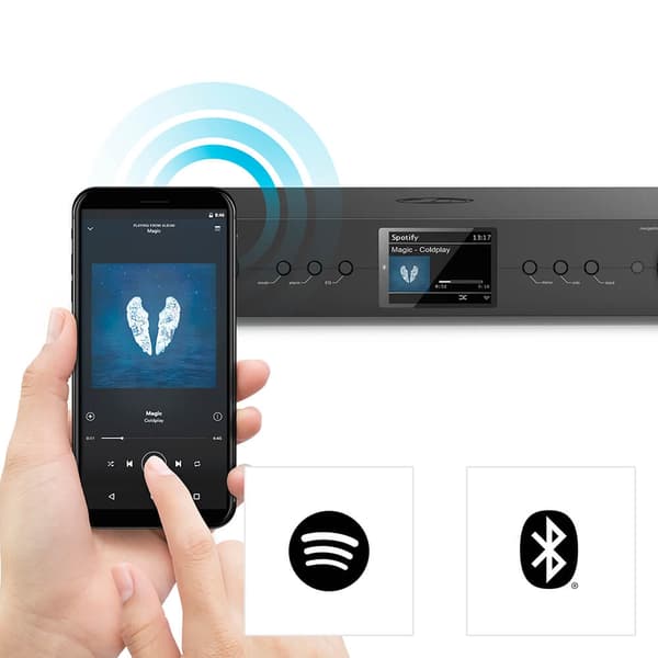 Hama Radio DAB+ Intern. FM BT DIT2105SBTX Sort