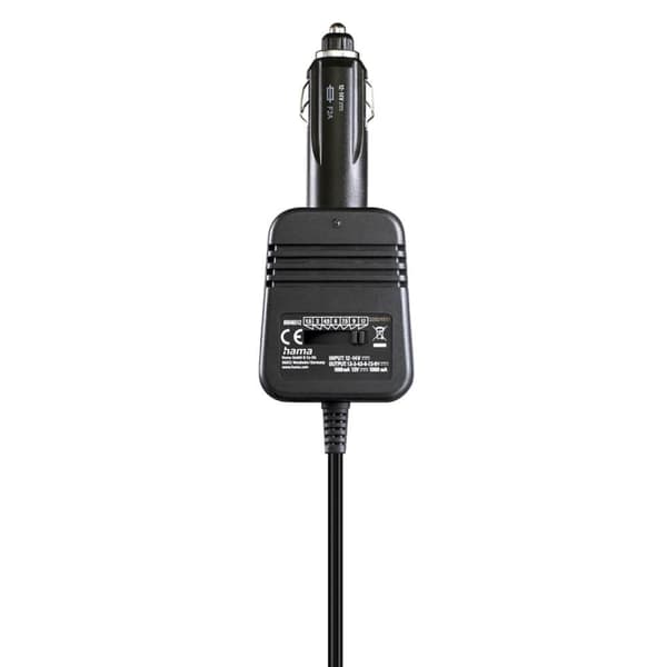 Hama Strømforsyningsenhet for Biler 12V 1000mA Sort