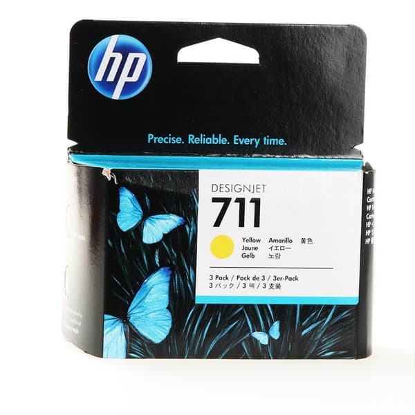 HP Blæk CZ136A 711 3-pak Gul