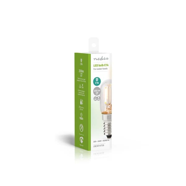 Nedis Pære til Emhætte | LED | E14 | 2 W | T25