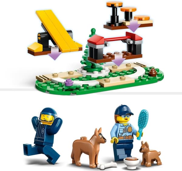 LEGO City Police 60369 - Siirrettävä poliisikoirien koulutusrata