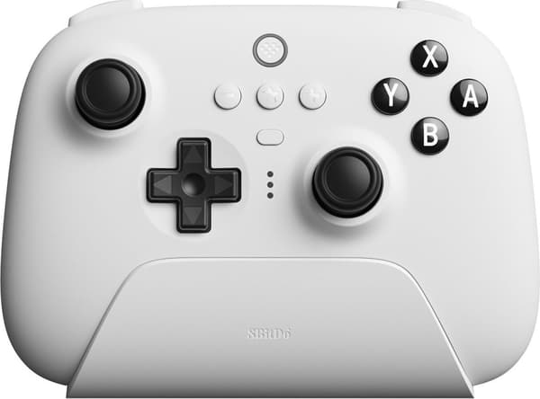 8Bitdo Ultimate Bluetooth-kontroller, hvit, Switch / PC