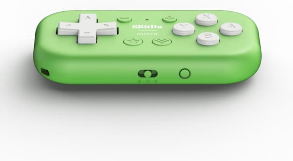 8BitDo Micro Bluetooth Gamepad, Green, Switch / Android / Raspberry Pi