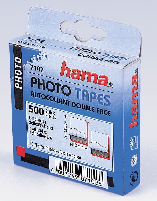 Hama Etiketter Dubbelhäftande 500 st Skyltförpackning 10 st
