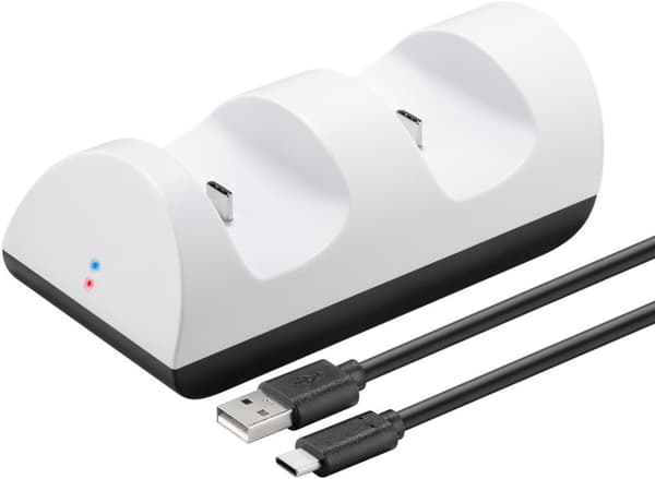 Goobay - PS5 Dual Charging Station jopa kahdelle PS5-ohjaimelle