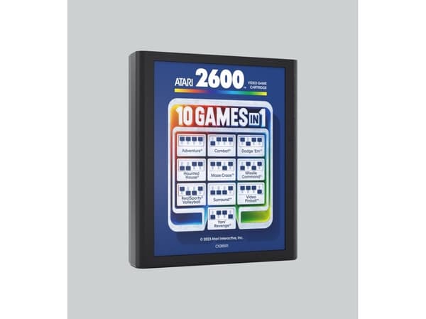 Atari 2600+, Atari 2600+, Lajittelu, Oranssi, HDMI, USB Type-C, Atari 2600+ pelijärjestelmä Atari CX40+ Joystick Atari 10-in-1 pelikasetti HDMI-kaape
