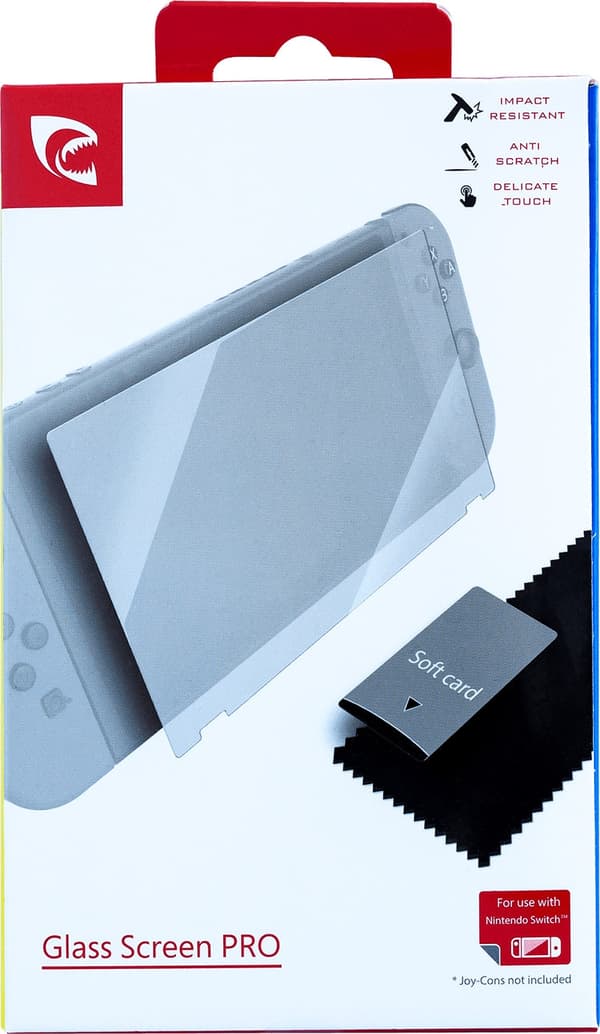 Piranha Nintendo Switch Glass Screen PRO beskyttelsesglass, Switch