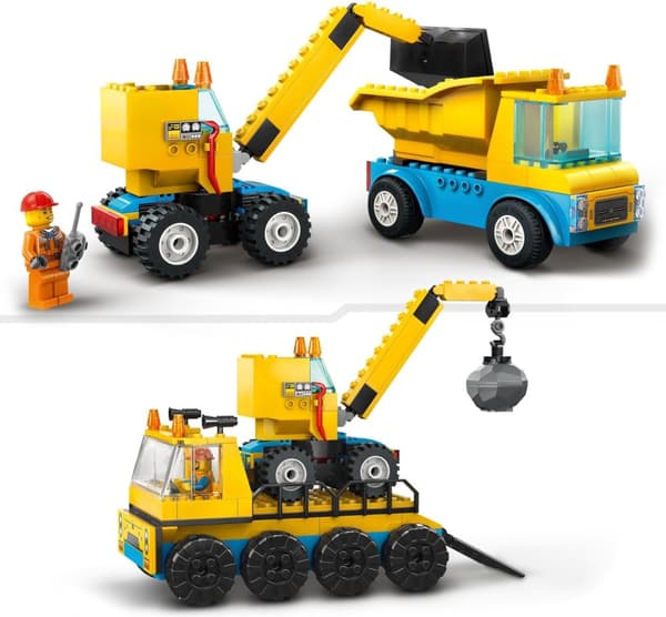 LEGO City Great Vehicles 60391 - Byggfordon och kran med rivningskula