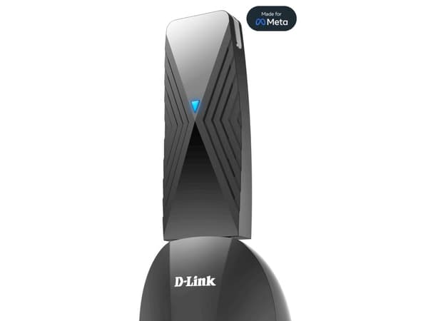 D-Link VR Air Bridge DWA-F18 - Hodetelefon med trådløs adapter for virtuell virkelighet - laget for Meta