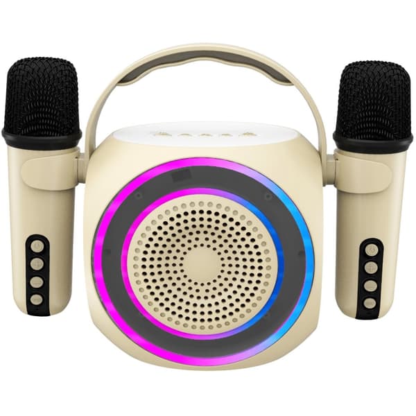 Celly Partymic2 Trådlös högtalare RGB + 2 trådl. mikrofoner