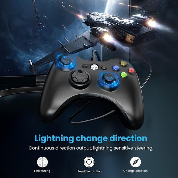 Gamepad Joystick spilcontroller til Xbox 360 PC Windows