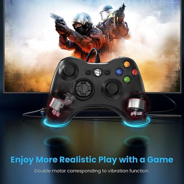 Gamepad Joystick spilcontroller til Xbox 360 PC Windows