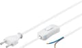 Miniatyrbillede 6 af 7: Goobay Kabel med euro-kontakt för montering - med strömbrytare, 1,5 m, vit Euro-kontakt (typ C, CEE 7/16) > lösa kabeländar