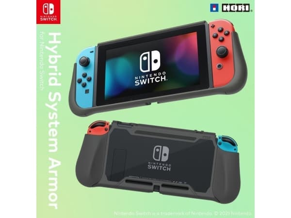 Hori Hybrid System Armor, Etui, Nintendo, Sort, Polykarbonat (PC), Termoplastisk polyuretan (TPU), Nintendo Switch, Ripebestandig, Sjokkresistent