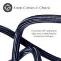 Miniatyrbild 8 av 10: Desire2 Deskmate Cable Sheath 4m Velcro Closing Black