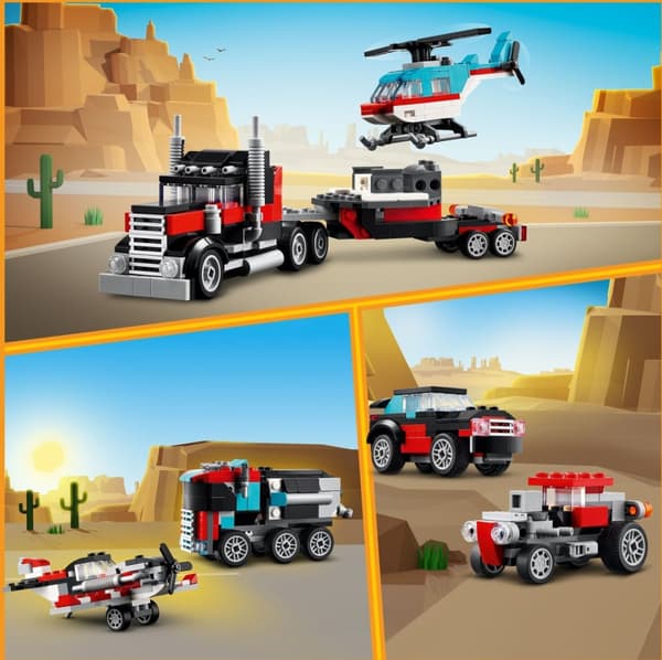 LEGO Creator 31146  - Flatbed Truck with Helicopter