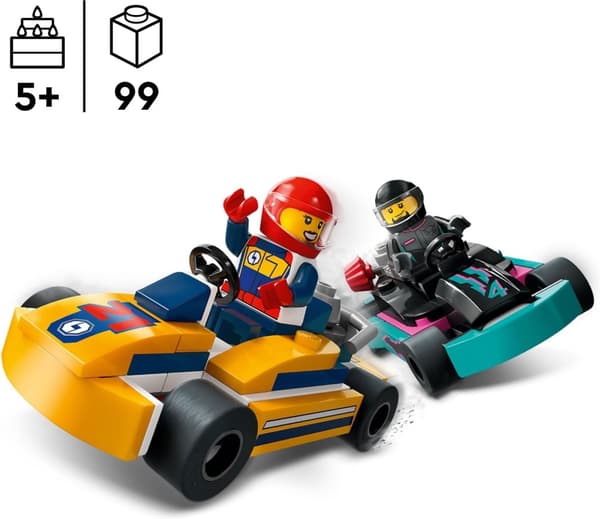LEGO City Great Vehicles 60400  - Go-Kart-autot ja kilpakuljettajat