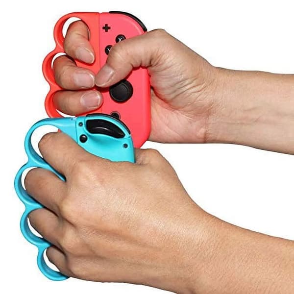 Boksehåndtak for Nintendo Switch, rød/blå