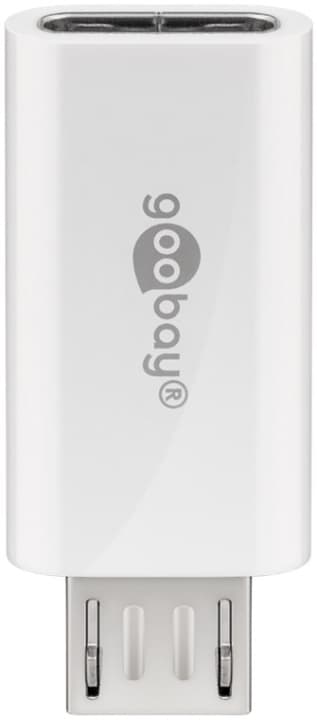 Goobay Micro-USB/USB-C™ USB OTG Hi-Speed-adapter för anslutning av laddkablar USB-C™ uttag > USB 2,0 mikro plugg (typ B)
