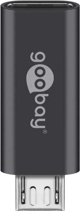 Goobay Micro-USB/USB-C™ OTG Hi-Speed-adapter för anslutning av laddkablar USB-C™ uttag > USB 2,0 mikro plugg (typ B)