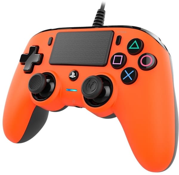 Nacon Kablet kompakt kontroller, oransje, PS4